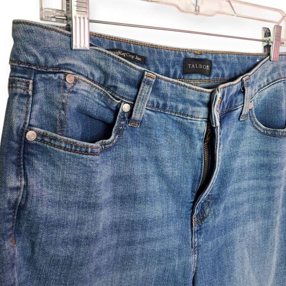 Talbots Women's Crop Straight Leg Jeans Lenox Wash size 10 - Picture 4 of 9